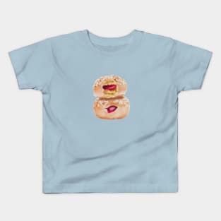 Jelly Donuts Watercolour Design Kids T-Shirt